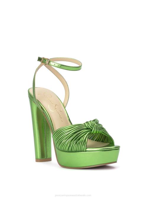 Jessica SimpsonImmie Platform Sandal in Metallic Green H4268