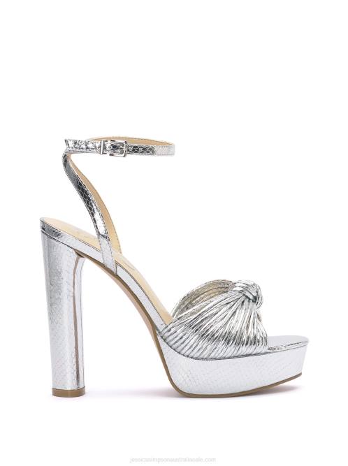 Jessica SimpsonImmie Platform Sandal in Silver Snake H42633
