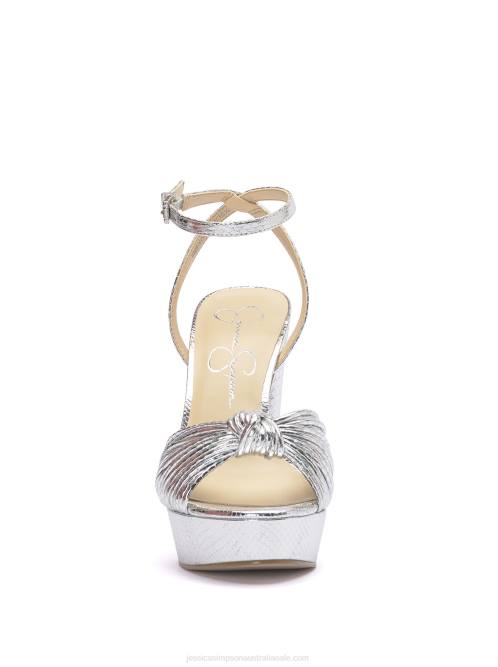 Jessica SimpsonImmie Platform Sandal in Silver Snake H42633