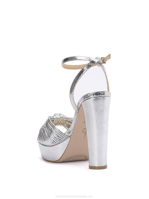 Jessica SimpsonImmie Platform Sandal in Silver Snake H42633