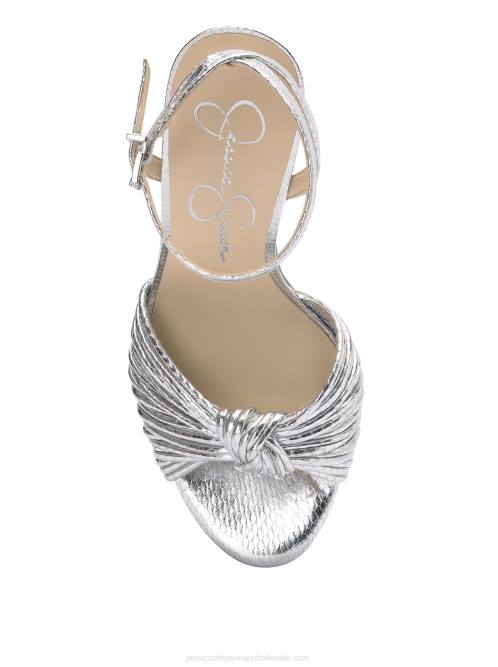 Jessica SimpsonImmie Platform Sandal in Silver Snake H42633
