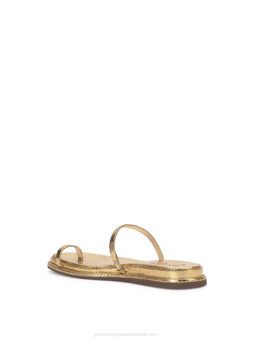 Jessica SimpsonMalha Flat Sandal in Gold H42698