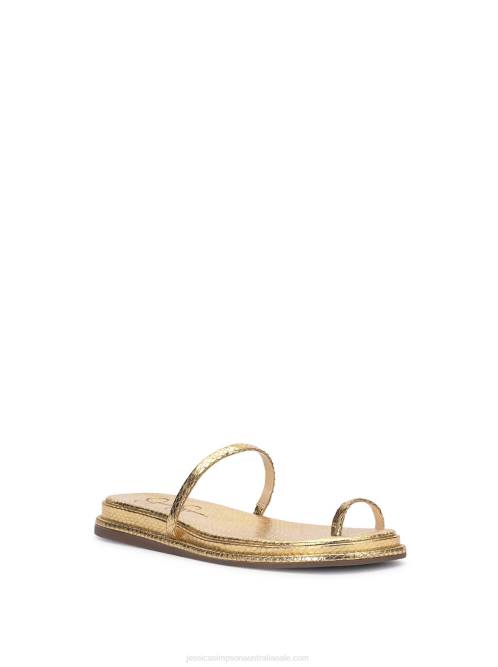 Jessica SimpsonMalha Flat Sandal in Gold H42698