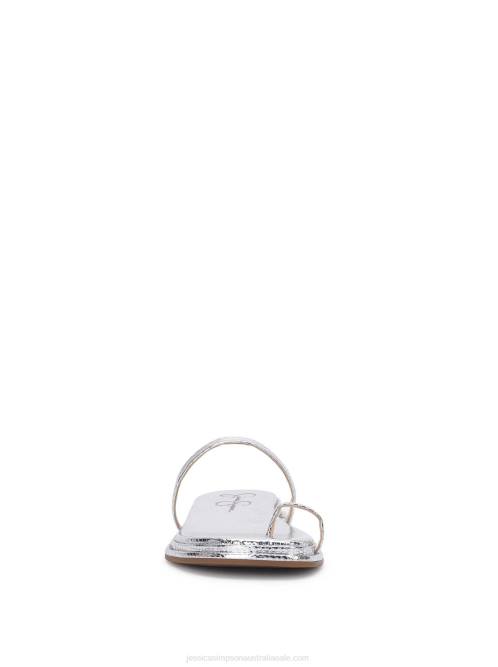 Jessica SimpsonMalha Flat Sandal in Silver H426104