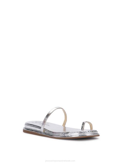 Jessica SimpsonMalha Flat Sandal in Silver H426104