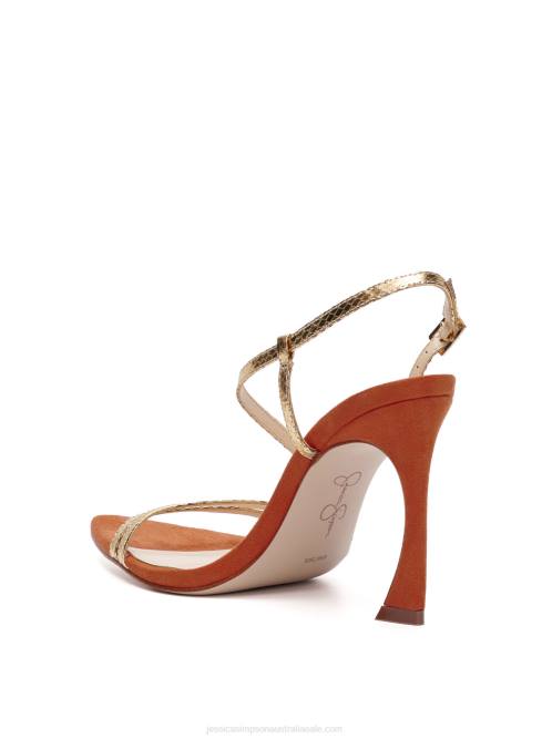 Jessica SimpsonPyine High Heel in Gold Snake H4261105