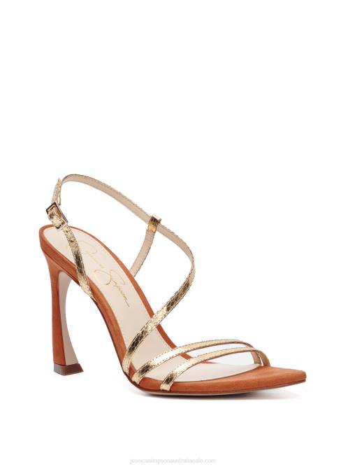 Jessica SimpsonPyine High Heel in Gold Snake H4261105