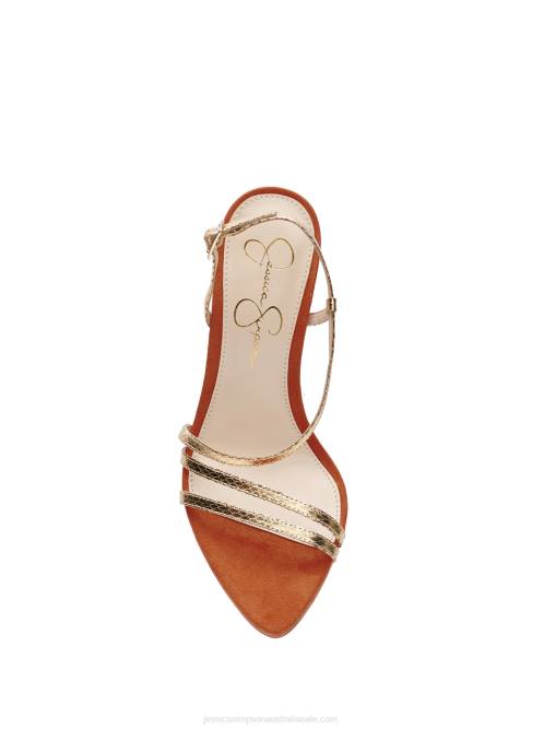 Jessica SimpsonPyine High Heel in Gold Snake H4261105