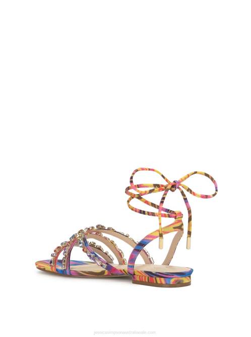 Jessica SimpsonRabenie Flat Sandal in Summer Solstace H426108