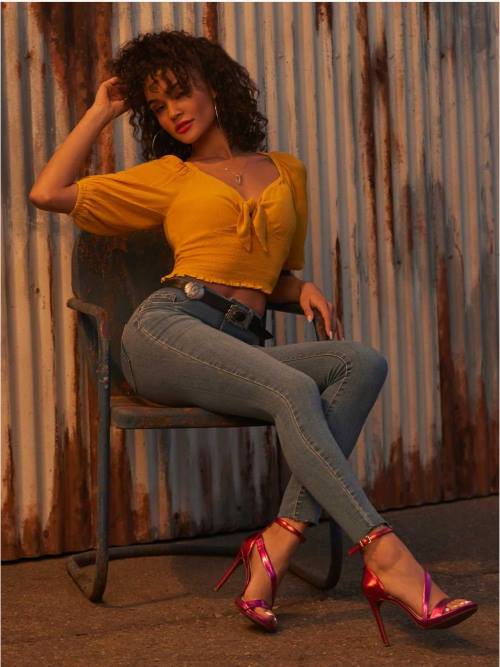 Jessica SimpsonRayli High Heel Sandal in Fuschia Red Ombre H42619