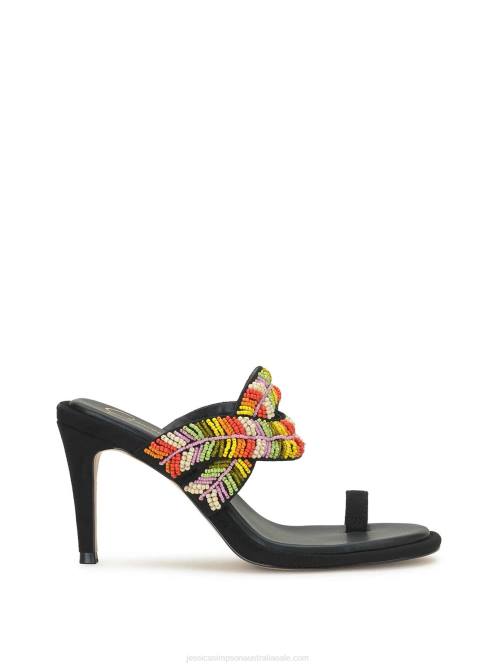 Jessica SimpsonRixei Braided High Heel Sandal in Black Multi H426284