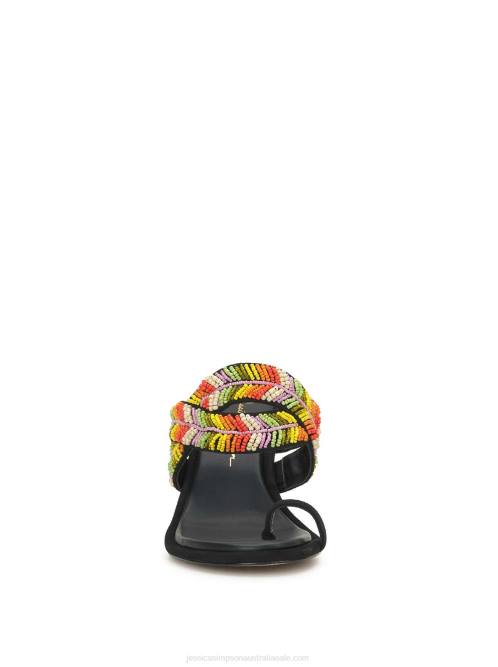 Jessica SimpsonRixei Braided High Heel Sandal in Black Multi H426284