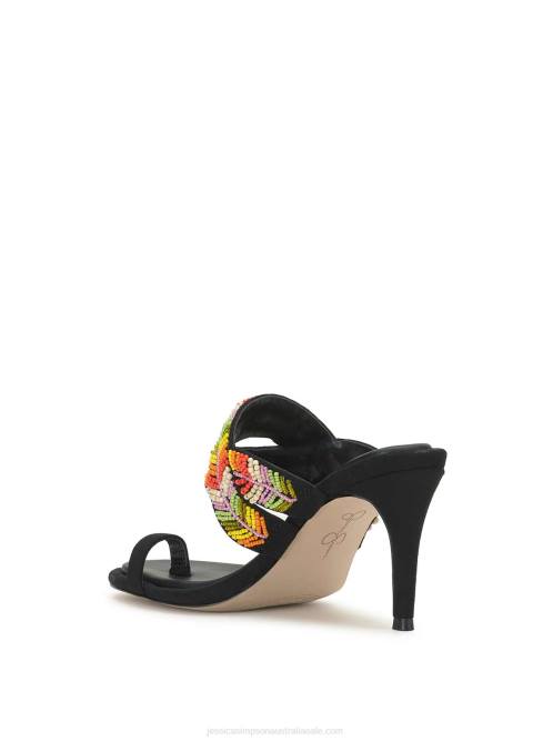 Jessica SimpsonRixei Braided High Heel Sandal in Black Multi H426284
