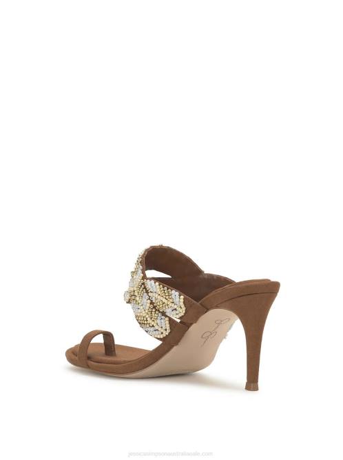 Jessica SimpsonRixei Braided High Heel Sandal in Tobacco H426280