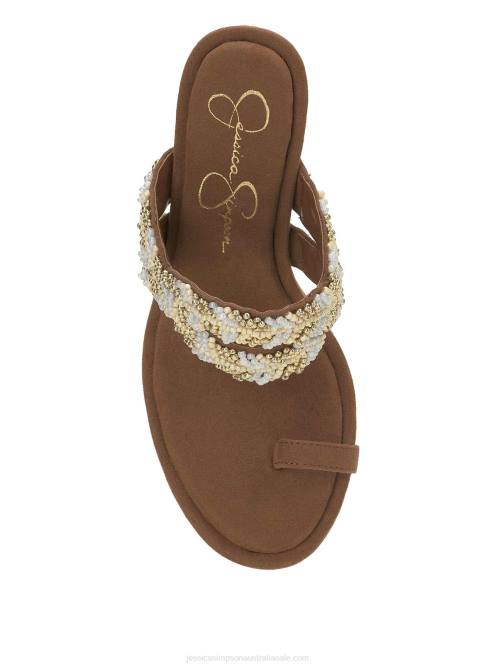 Jessica SimpsonRixei Braided High Heel Sandal in Tobacco H426280