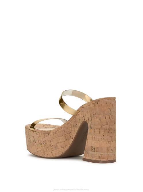 Jessica SimpsonSamhita Platform Sandal in Gold H426299