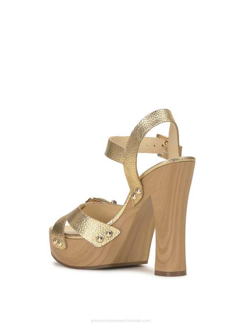 Jessica SimpsonTherisa High Heel Sandal in Gold H426152
