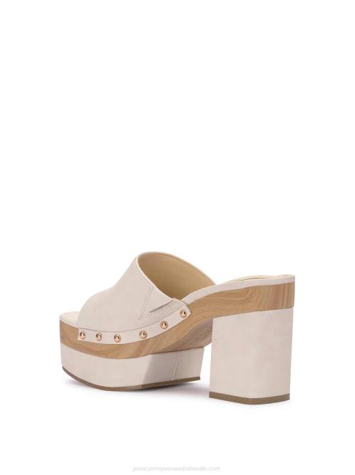 Jessica SimpsonCharlete Platform Mule in Chalk H426171