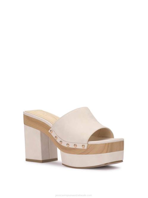 Jessica SimpsonCharlete Platform Mule in Chalk H426171