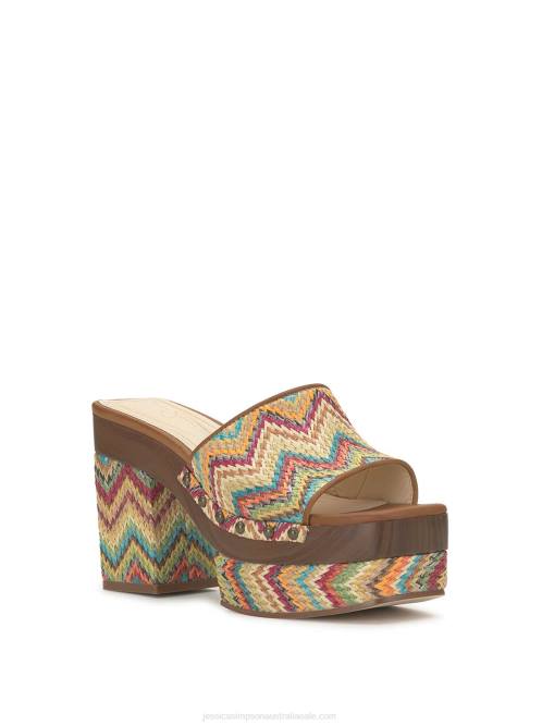 Jessica SimpsonCharlete Platform Mule in Multi H426140