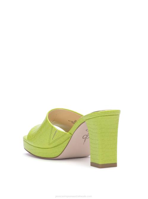 Jessica SimpsonElyzza High Heel Slide in Lime H426196