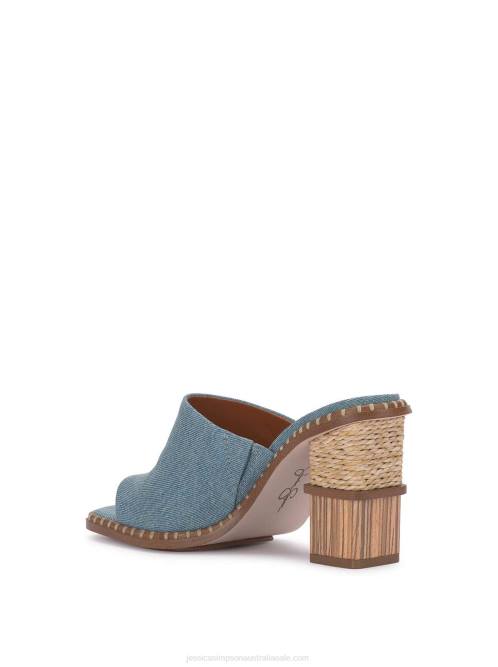 Jessica SimpsonLendrila High Heel Mule in Denim H426285