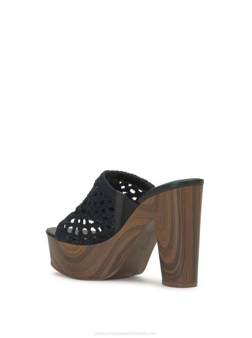 Jessica SimpsonShelbie Platform Slide in Black H426159