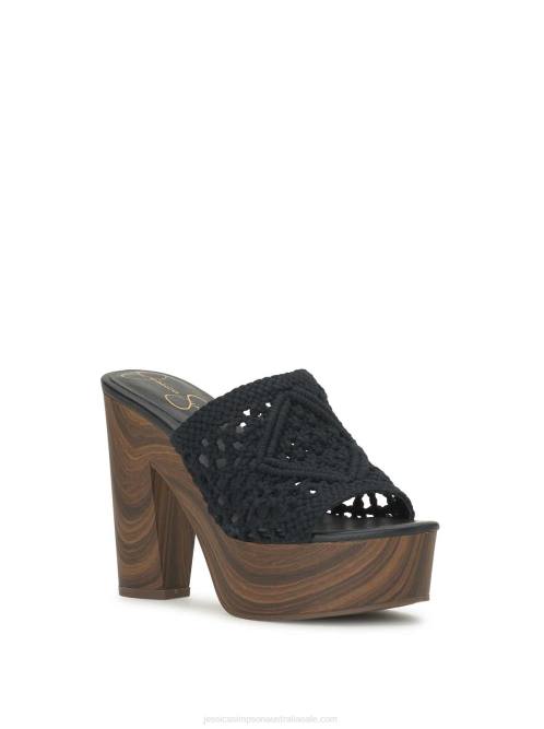 Jessica SimpsonShelbie Platform Slide in Black H426159