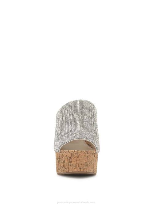 Jessica SimpsonShelbie Platform Slide in SIlver H426160