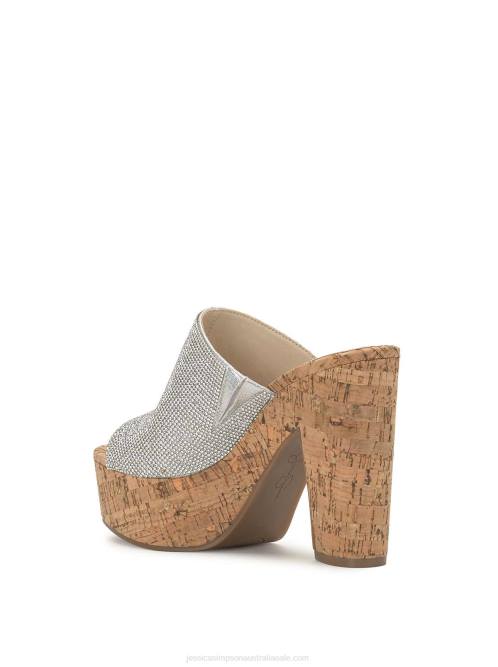 Jessica SimpsonShelbie Platform Slide in SIlver H426160