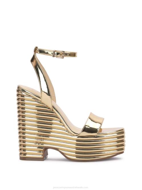 Jessica SimpsonCharae Platform Wedge in Gold H4269