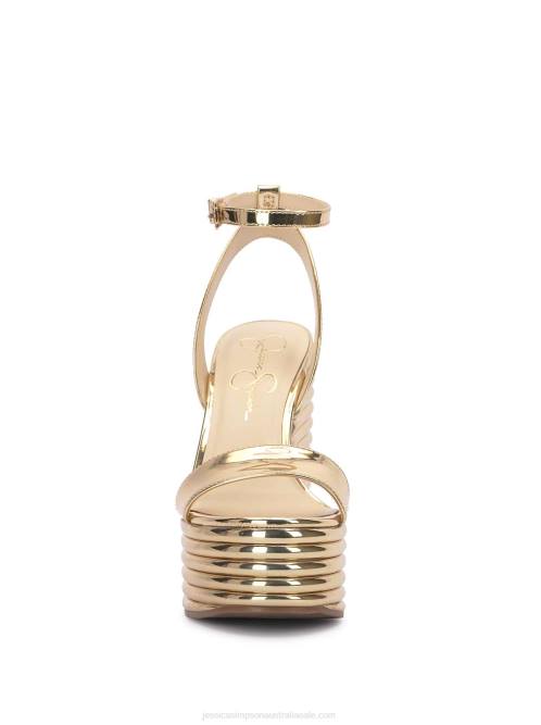 Jessica SimpsonCharae Platform Wedge in Gold H4269