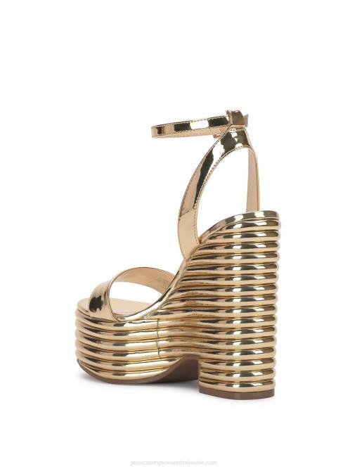 Jessica SimpsonCharae Platform Wedge in Gold H4269