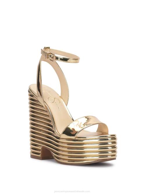 Jessica SimpsonCharae Platform Wedge in Gold H4269