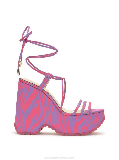 Jessica SimpsonDamazy Platform Wedge in Pink Zebra H426144