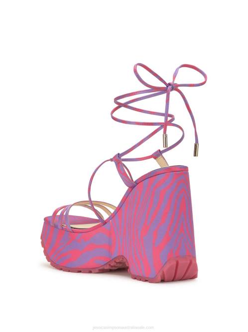 Jessica SimpsonDamazy Platform Wedge in Pink Zebra H426144