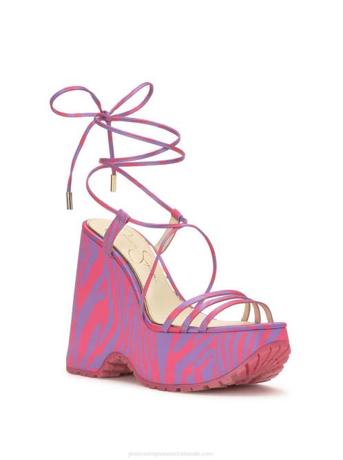 Jessica SimpsonDamazy Platform Wedge in Pink Zebra H426144