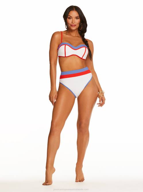 Jessica SimpsonSouth Of The Border High Waisted Bottom in White Pepper H426426