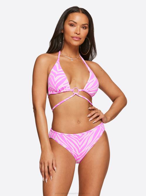 Jessica SimpsonEletric Zebra Triangle Top in Tulip H426804