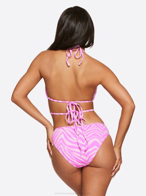 Jessica SimpsonEletric Zebra Triangle Top in Tulip H426804