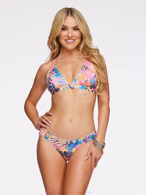 Jessica SimpsonFashionably Late Full Support Triangle Bra in Lip Gloss Leopard H426850