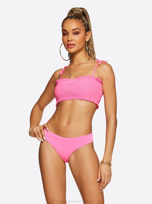 Jessica SimpsonGlitter Bomb Bandeau Top in Pop Pink H426807