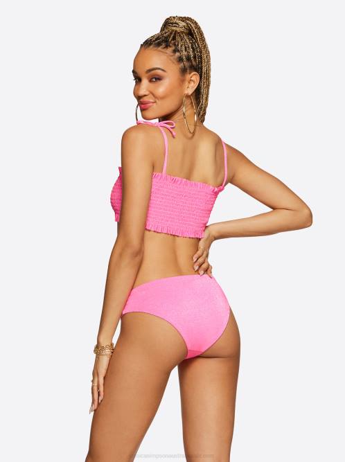Jessica SimpsonGlitter Bomb Bandeau Top in Pop Pink H426807