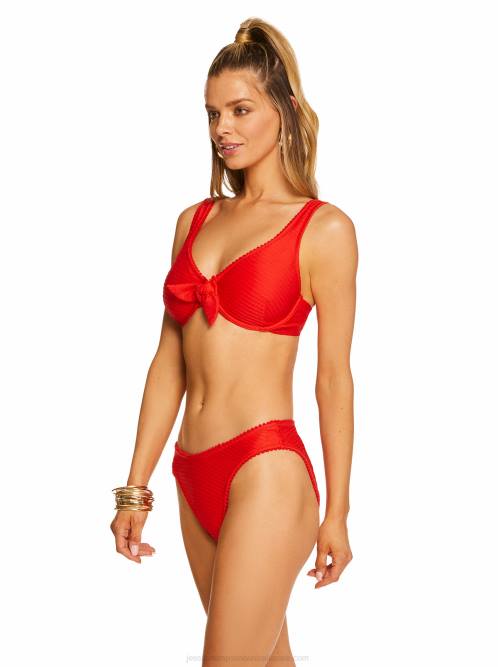 Jessica SimpsonPretty in Pique Tie Front D-Bra in Pepper H426873