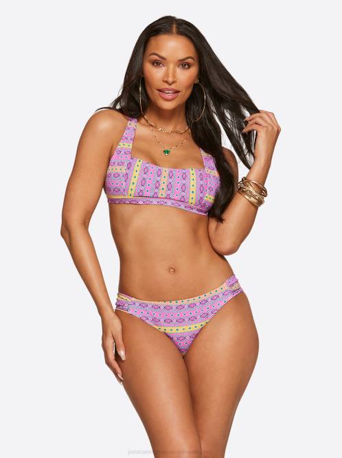 Jessica SimpsonShine Bright Thick Strap Retro Bra in Tulip Multi H426818