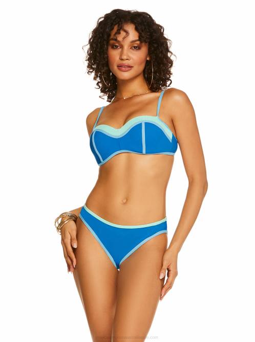 Jessica SimpsonSouth Of the Border Sweatheart Top in Teal Air H426880