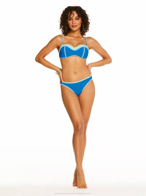 Jessica SimpsonSouth Of the Border Sweatheart Top in Teal Air H426880