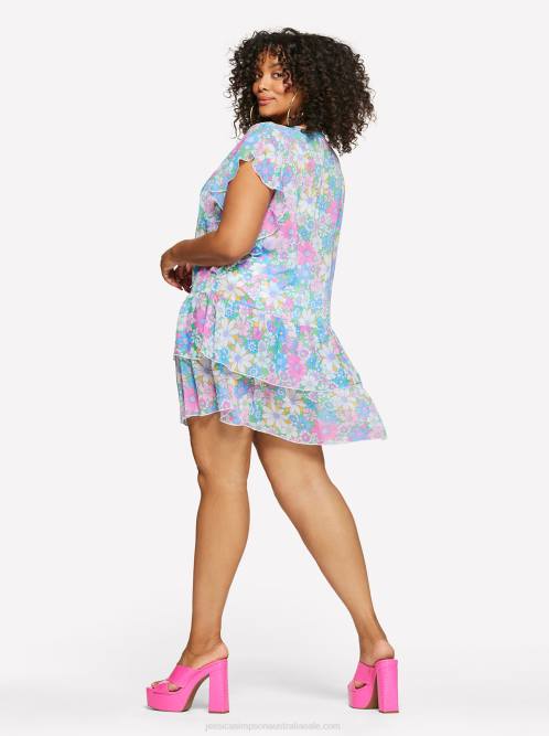 Jessica SimpsonCrazy Daisy Cover Up in Multi H426826