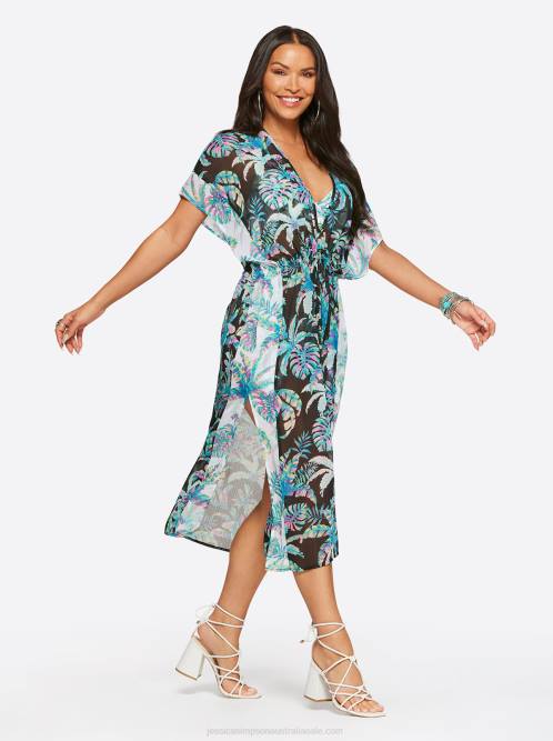 Jessica SimpsonJungle Cruise Cover Up in Multi H426798