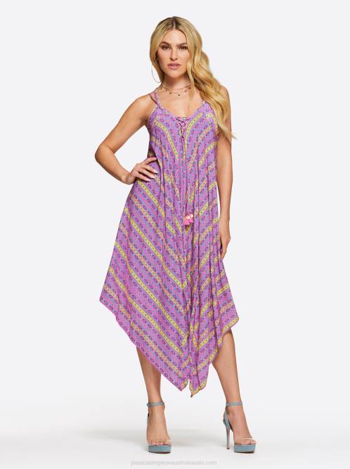 Jessica SimpsonShine Bright Lace Front Cover Up in Tulip Multi H426823
